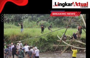 Wakil Bupati Bogor Kunjungi Lokasi Pembangunan Jembatan Sementara di Dramaga