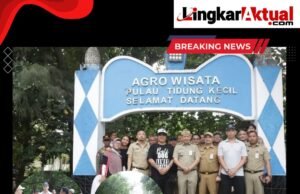 Plt Bupati Kepulauan Seribu, Muhammad Fadjar Churniawan melakukan Monitoring ke Pulau Tidung Kecil