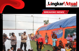 Polres Brebes Hadirkan Trauma Healing dan Bantuan Kemanusiaan Bagi Korban Tanah Bergerak di Sirampong