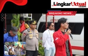 “Kapolres Karo Pimpin Pengamanan Aksi Damai Peringatan May Day 2025 : Apresiasi Serikat Buruh dan Mahasiswa Karo Atas Aksi Damai dan Bakti Sosial