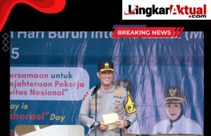Kapolda Bersama Gubernur Monitoring Peringatan Hari Buruh