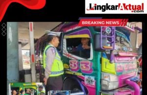 Satlantas Polres Tanah Karo Gencar Sosialisasi Cegah Laka Lantas di Terminal Kabanjahe