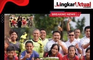 Lumat Cipunagara, Kang Rey Cetak 1 Gol dalam Sepak Bola Persahabatan