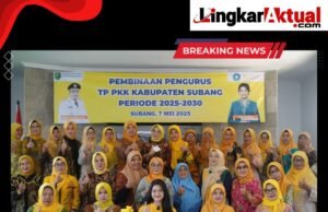 Perkuat Sinergi Menuju Kesejahteraan, Ketua dan Wakil Ketua TP PKK Hadiri Pembinaan Penguris TP PKK Kabupaten Subang Peroode 2025-2030