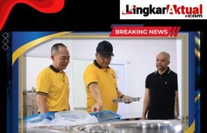 Kapolda Aceh Irjen Dr. Achmad Kartiko Bersama Ketua Bhayangkari Daerah Aceh Ny. Resmi Achmad Kartiko, Tinjau Dapur Satuan Pelayanan Pemenuhan Gizi (SPPG) di Desa Lambung