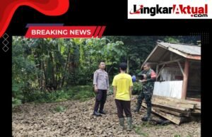 Personel Polsek Plered Lakukan Pengecekan Ke Lokasi Bencana Longsor