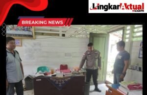 ” Personel Polsek Lahewa Tinjau Pembobolan SD.071144 Toiwo”