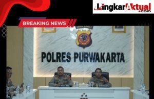 Polres Purwakarta Ikuti Video Conference Anev Operasi Kewilayahan Premanisme