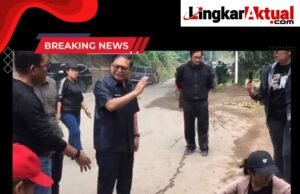 “Wakil Bupati Karo Pantau Pelaksanaan Gotong Royong Pemerintah Kabupaten Karo di Puncak Gundaling Berastagi”