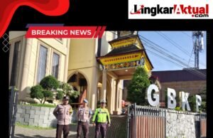 “Polres Tanah Karo Laksanakan Pengamanan Ibadah Minggu Di Sejumlah Gereja Di Kabanjahe”