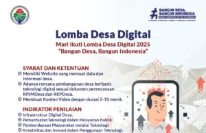 SobatDesa, ada kabar baik! Lomba Desa Digital 2025 telah dibuka!