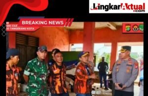 Operasi Gabungan Tertibkan Posko Ormas Tak Berizin di Ciledug