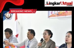 Ketua Tp PKK Nias Selatan NY. MILITINA SOKHIATULO LAIA Buka Rapat Gugus Tugas Kabupaten Layak Anak (KLA)