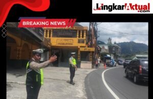 Pengaturan Lalu Lintas Di Jalur Wisata Berastagi Berjalan Lancar, Polres Tanah Karo Lakukan Rekayasa Arus untuk Antisipasi Kemacetan