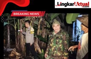 Polisi Datangi Rumah Ambruk di Desa Kalapasawit Ciamis