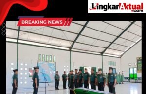 Bravo Letkol Inf Torang Parulian Malau S.I.P. Pimpin Serahterima (Sertijab) Perwira Di Aula Aswar Makodim Nias