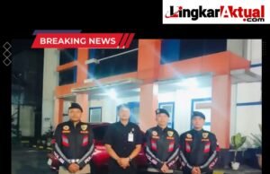 Patroli Malam Personel Satpamobvit Polres Tanah Karo Jaga Keamanan Objek Vital di Kabanjahe