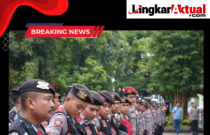 Polres Purwakarta Lakukan Pengamanan Aksi Ojol Secara Humanis