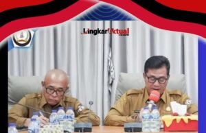 Bupati Nias Sokhiatulo Laia Pimpin Rakor Dengan Keseluruhan Kepala Opd Kab. Nias Selatan