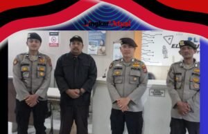 Personel Satpamobvit Polres Tanah Karo Laksanakan Patroli dan Koordinasi Ke Sejumlah Objek Vital Di Kabanjahe