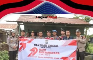 Polres Karo Kembali Gelar Bakti Sosial, Kapolres Kunjungi Warga Sakit Di Desa Sumber Mupakat