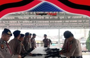 Personel Sat Pamobvit Polres Tanah Karo Laksanakan Latihan Bongkar Pasang dan Perawatan Senjata Api