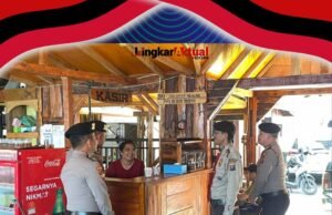 Personel Satpamobvit Polres Tanah Karo Laksanakan Patroli Wisata Di Seputaran DPSP Danau Toba