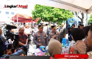 Tinjau Booth Pelayanan Kesehatan Gratis, Kapolri Tegaskan Komitmen Pelayanan Maksimal