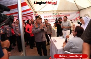Kapolri Bagikan Sembako dan Alat Bantu Disabilitas di Puncak Bakti Kesehatan