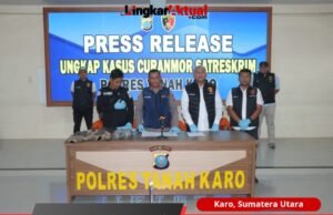 Polres Karo Ungkap Jaringan Curanmor Lintas Wilayah, Enam Tersangka Ditangkap, 6 Motor Dan Satu Truk Disita