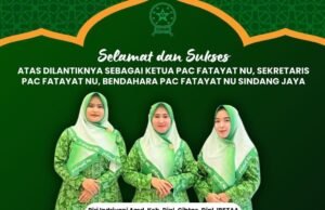 Riri Indriyani Resmi Jabat Ketua PAC Fatayat NU Sindang Jaya