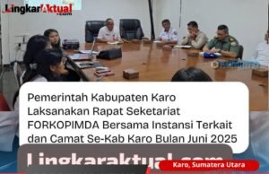 Asisten Pemerintahan Dan Kesejahteraan Rakyat Pimpin Rapat Sekretariat Forkopimda Kabupaten Karo Bulan Juni 2025