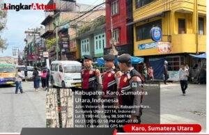 Libur Akhir Pekan, Personel Satsamapta Polres Tanah Karo Gelar Patroli dan Atur Lalin di Wilayah Berastagi