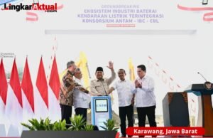 Presiden Prabowo Resmikan Proyek Baterai Terbesar di Asia Tenggara, Tegaskan Komitmen Hilirisasi Nasional