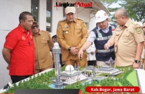 Bupati Bogor Tinjau Langsung Pembangunan Masjid Raya di Cibinong