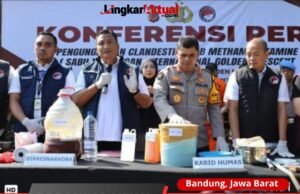 Polda Jabar bersama Polres Jakbar Ungkap Laboratorium Pembuatan Sabu Jaringan Internasional