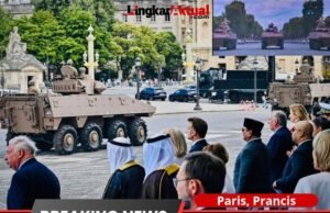 Presiden RI Prabowo Subianto Menghadiri Parade Militer Bastille Day 2025 di Place De La Concorde Paris
