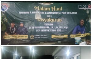 Ketum IWO-I Menggelar Malam Haul Orang Tua Serta Tasyakuran Kelulusan Dr.NR Icang Rahardian S.H.,S.AK.,M.H.,Mpd