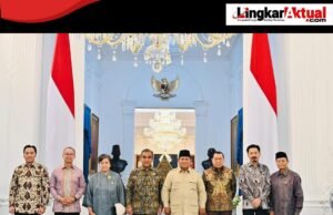 Presiden Prabowo Subianto Menerima Pimpinan Majlis Permusyawaratan Rakyat (MPR) di Istana Merdeka