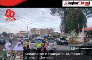 Polres Tanah Karo Laksanakan Strong Point, Pastikan Kelancaran dan Keamanan Lalu Lintas Pagi di Kabanjahe