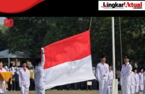 Tim Gabungan Paskibra Kecamatan Karang Bahagia Sukseskan HUT RI Ke 80 Tingkat Kecamatan Karang Bahagia