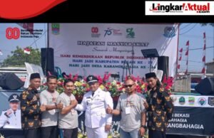 Desa Karang Bahagia adakan hajatan Masyarakat menyambut Hari Ulang Tahun Kemerdekaan Republik Indonesia yang ke-80 tahun di 2025