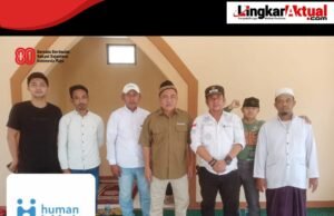 Human Initiative (HI) Menyalurkan Bantuan Renovasi Musholla At-taqwa di Desa Sukabudi Kecamatan Sukawangi
