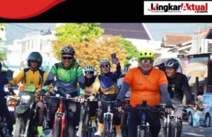 Bupati Garut Ikuti Kegiatan Bersepeda Perpisahan Danrem 062/Tarumanegara