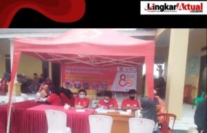 HUT Ke-40 Desa Sumberurip Hari Ke Dua Kades H. Jajang Suja’i Mengadakan Sunatan Massal, Donor Darah, Lomba Sepak Bola dan Karaoke
