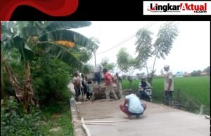 Jalan Lingkungan Kampung Kranding Rt001/004 Desa Sukajadi di Bangun dengan Dana Bantuan Provinsi 2025
