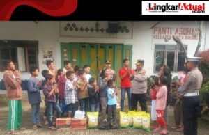 Kapolres Tanah Karo Berbagi Kasih di Panti Asuhan Keluarga Bunga Bakung Desa Bunuraya
