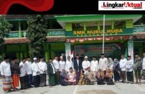 SMK Nurul Huda Paguyangan Menggelar Upacara Peringatan Hari Santri Nasional Berlangsung Khidmat di Halaman Sekolah