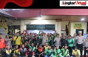 Peduli Sesama, Polres Metro Tangerang Kota Salurkan Bantuan untuk Pengemudi Ojol