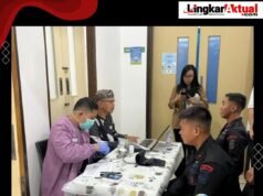 Wujud Kepedulian terhadap Sesama, Sat Brimob Polda Jabar Bakti Sosial Donor Darah di Sukaresmi